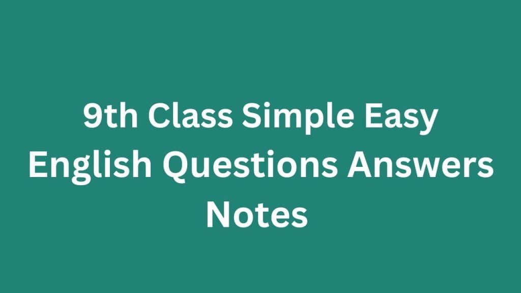 9th english assignment answers pdf