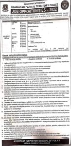 Islamabad Police ASI Jobs Syllabus Pattern MCQs Past Papers