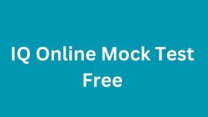 IQ Online Mock Test Free