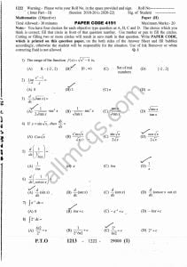 Math class 12 past papers solved notes pdf.