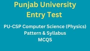 PU-CSP Entry Test Pattern MCQS pdf