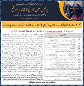 ETEA KPK Police Constable Syllabus MCQS Past Papers pdf