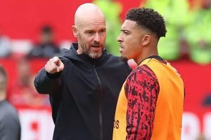 jadon sancho erik ten hag