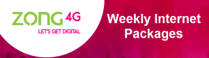 Zong Weekly Internet Pacakges