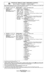 PARC Scientific Officer Jobs Syllabus MCQs Past Papers pdf